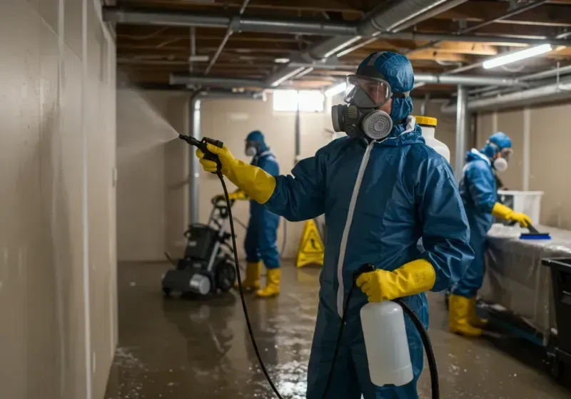 Basement Sanitization and Antimicrobial Treatment process in Blair, NE